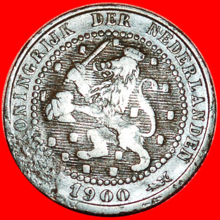  * KLEINES DATUM (1877-1900): NIEDERLANDE ★ 1 CENT 1900! OHNE VORBEHALT!   