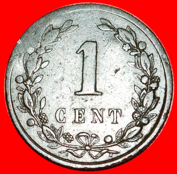  * KLEINES DATUM (1877-1900): NIEDERLANDE ★ 1 CENT 1900! OHNE VORBEHALT!   