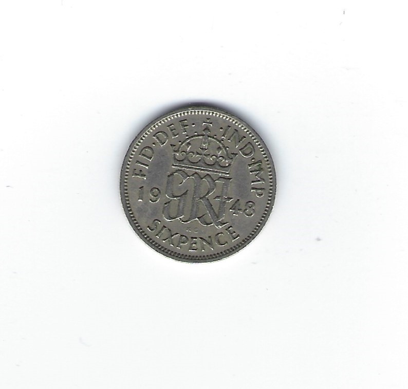  Großbritannien 6 Pence 1948   