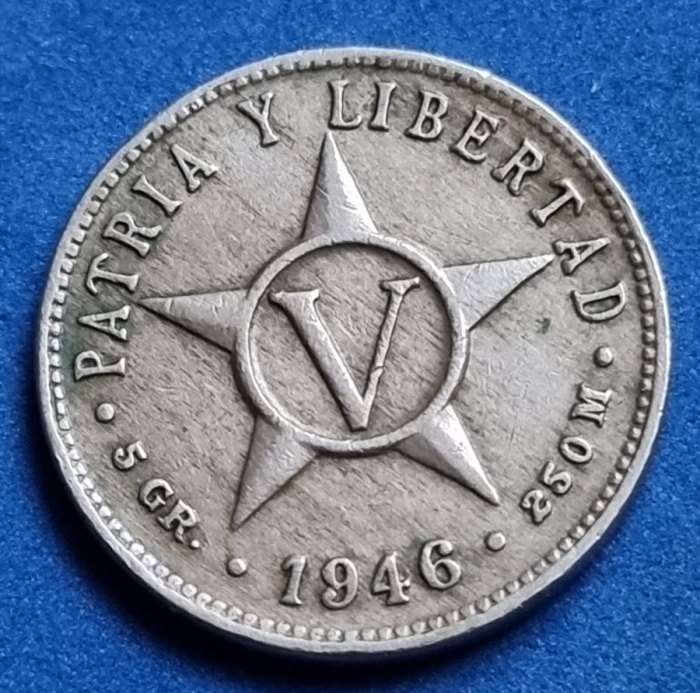 3279(1) 5 Centavos (Kuba) 1946 in ss- ............................................. von Berlin_coins