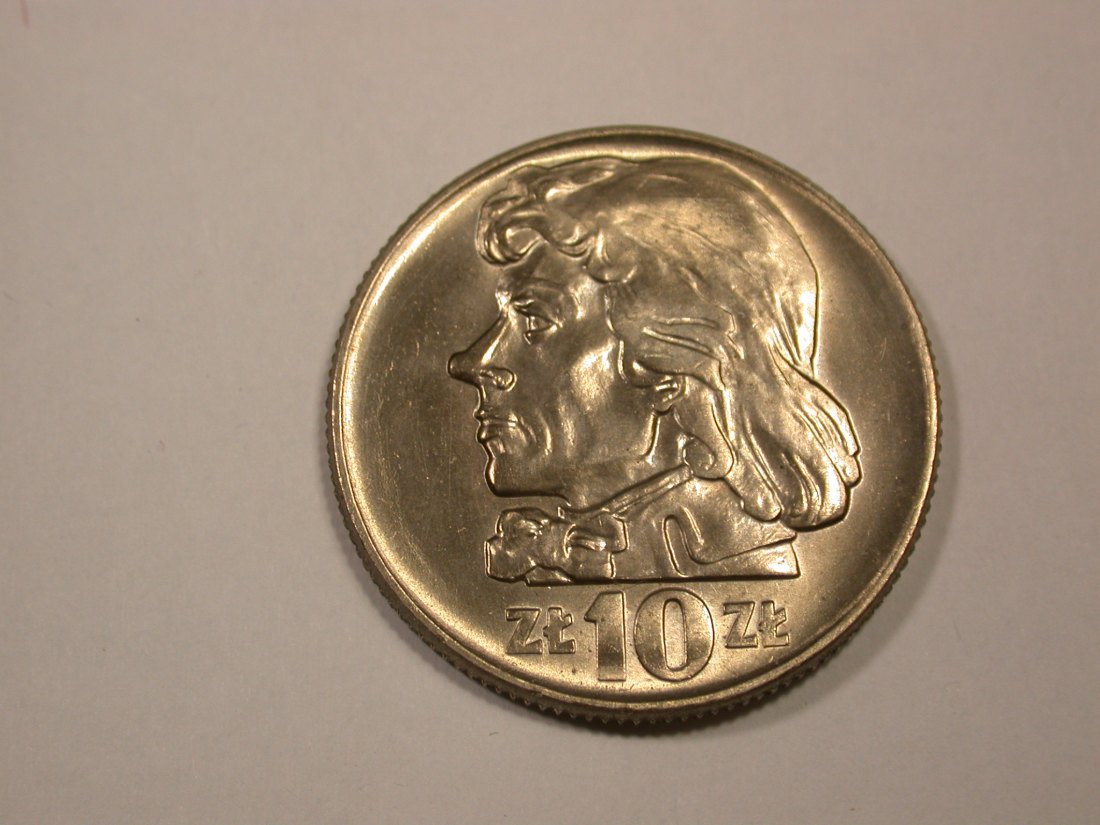 G12 Polen 10 Zloty 1966 in ST-fein Prachtexemplar Originalbilder
