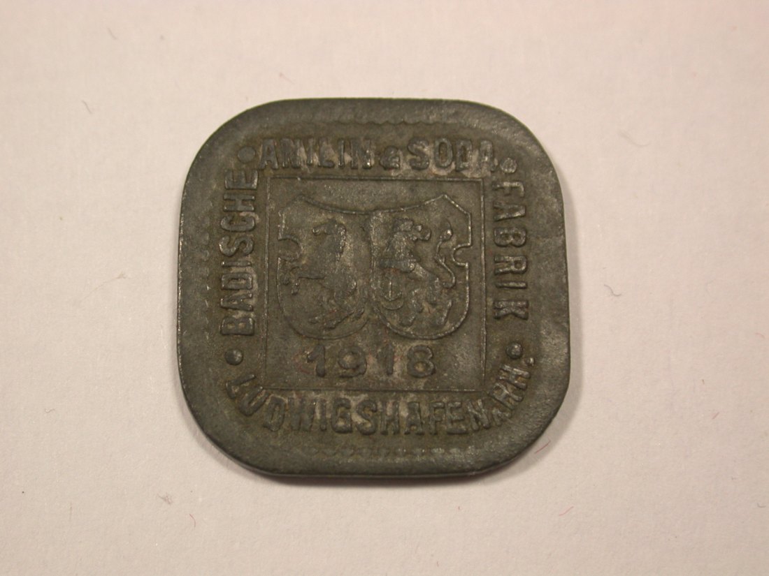  G12 Ludwigshafen  BASF 1 Pfennig 1918 f.vz  Originalbilder   