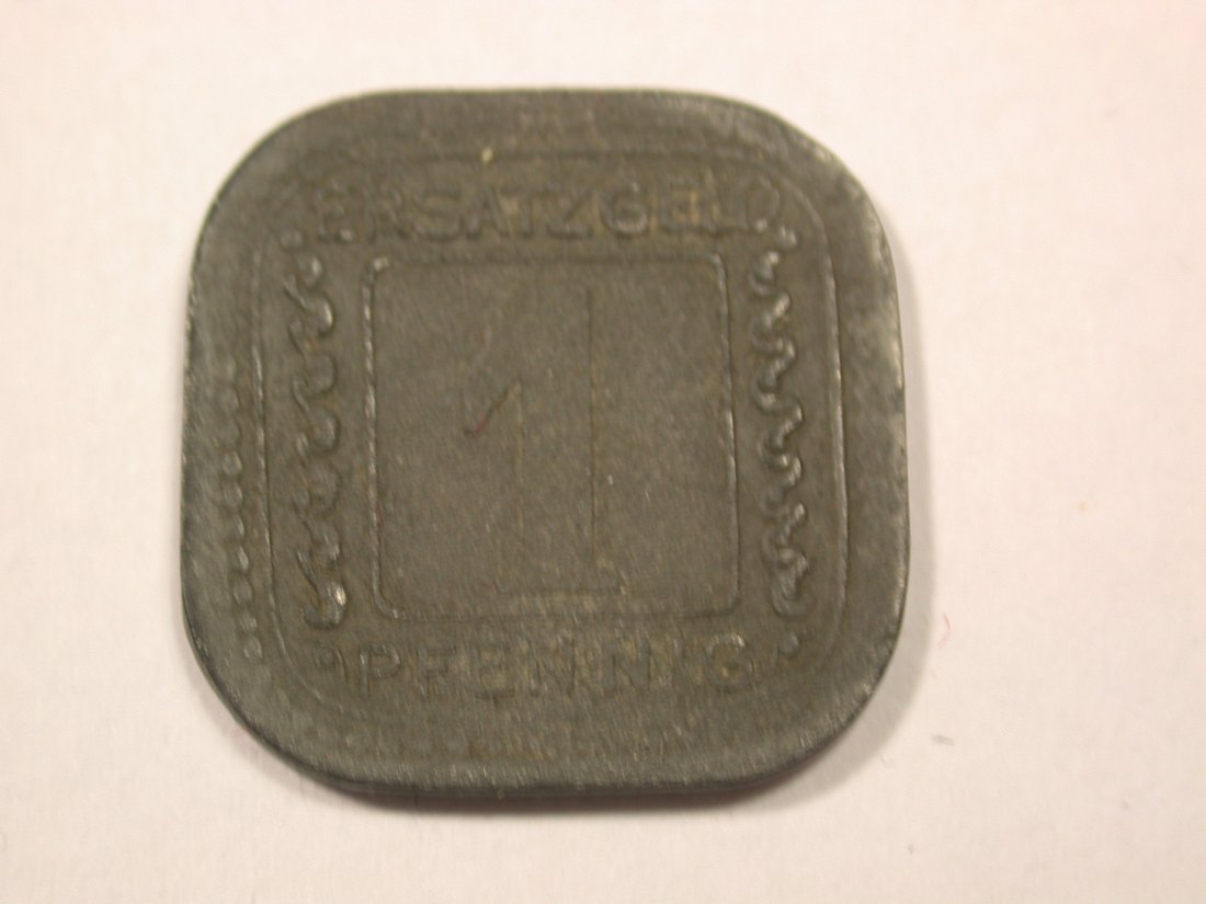 G12 Ludwigshafen  BASF 1 Pfennig 1918 f.vz  Originalbilder   