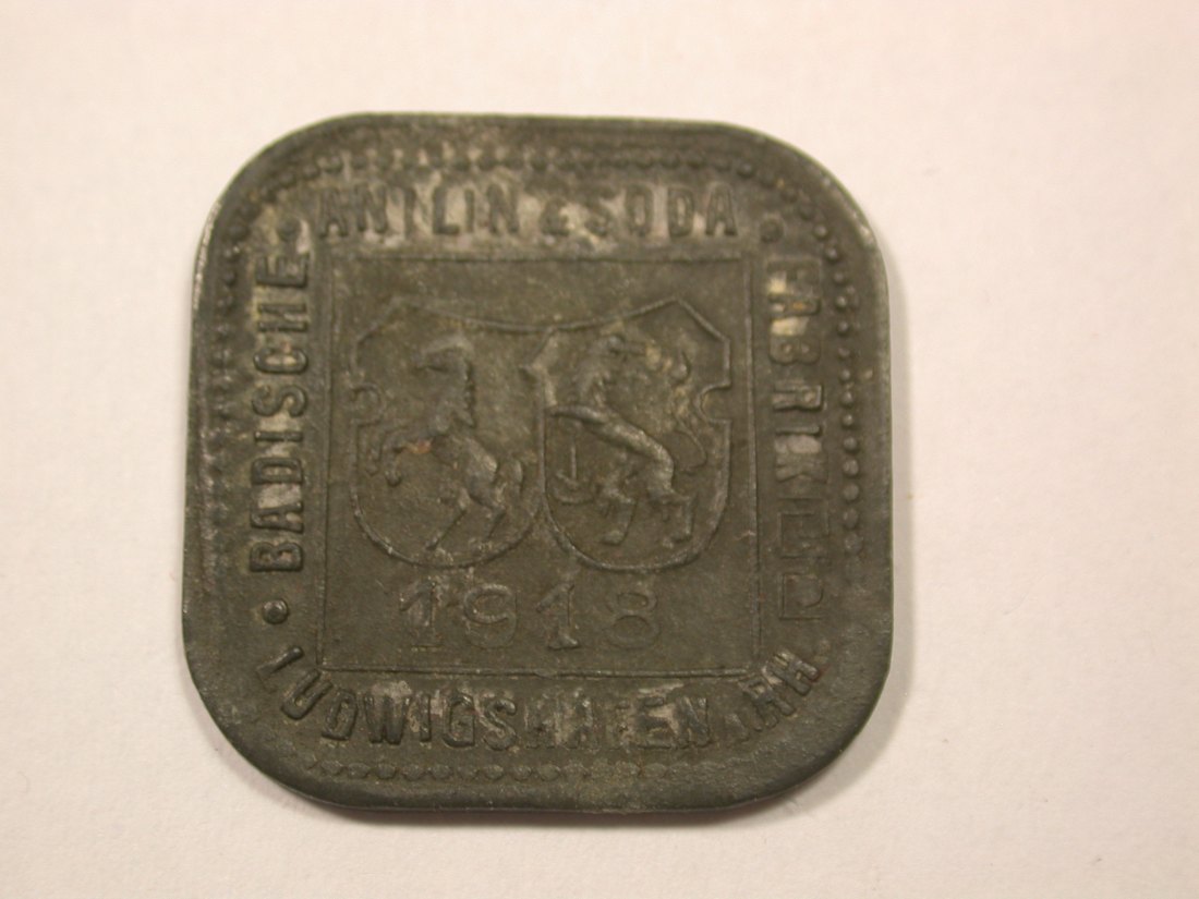G12 Ludwigshafen BASF 2 Pfennig 1918 vz Originalbilder