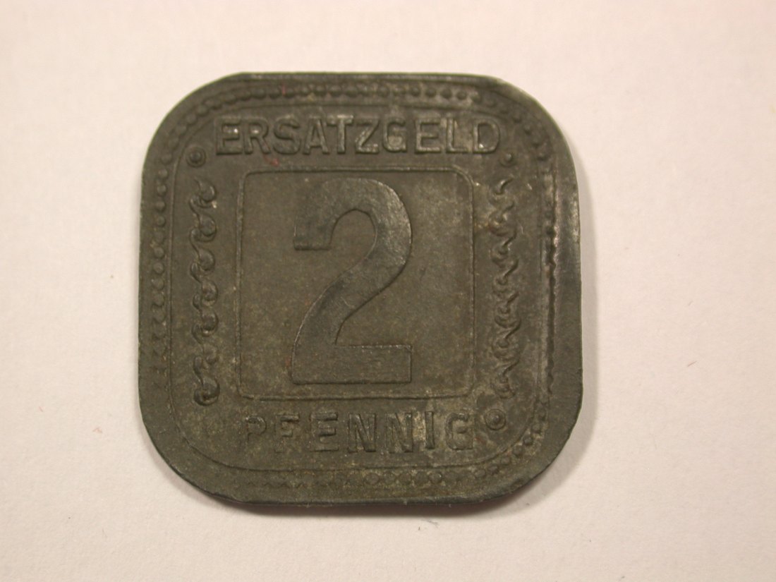  G12 Ludwigshafen  BASF 2 Pfennig 1918 vz  Originalbilder   