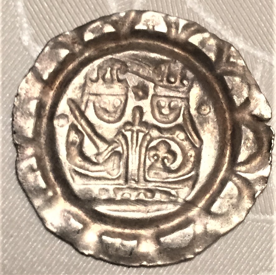  DONAUWÖRTH, Königliche Münzstätte. Kaiser Heinrich VI., 1190 - 1197. Brakteat.   