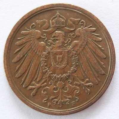  Deutsches Reich 2 Pfennig 1911 F Kupfer ss   