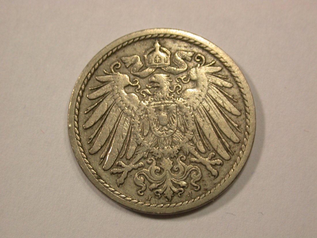  G13 KR  5 Pfennig 1898 J in ss  Originalbilder   