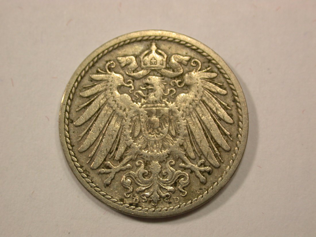  G13 KR  5 Pfennig 1903 D in ss    Originalbilder   