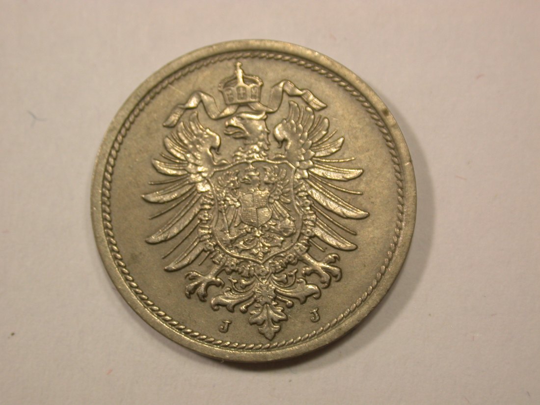  G13 KR  10 Pfennig  1889 J in vz/vz-st  Originalbilder   