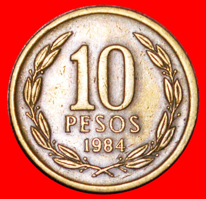  * ENGEL 1973: CHILE ★ 10 PESOS 1984! OHNE VORBEHALT!   