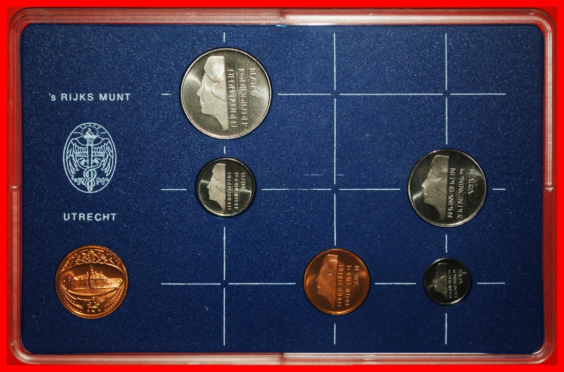  * BEATRIX (1980-2013): NETHERLANDS ★ SELECT MINT SET 1984 (5 COINS + MEDAL)!★LOW START ★ NO RESERVE!   