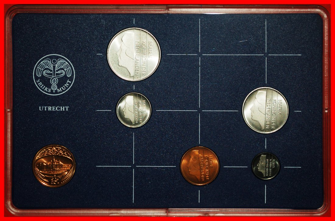  * BEATRIX (1980-2013): NETHERLANDS ★ SELECT MINT SET 1985 (5 COINS + MEDAL)!★LOW START ★ NO RESERVE!   