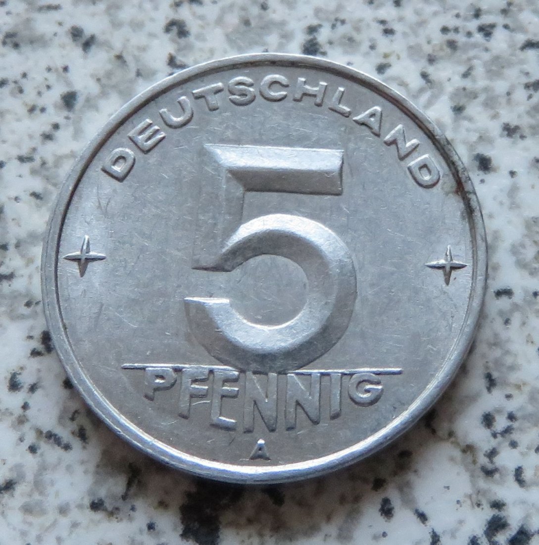  DDR 5 Pfennig 1950 A, besser   