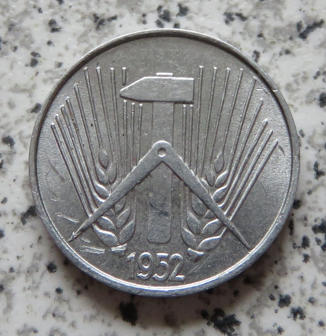  DDR 5 Pfennig 1952 A, besser   