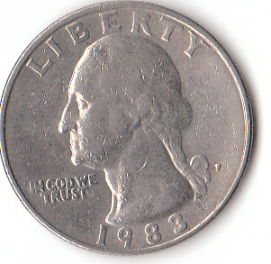  USA 1/4 Dollar 1983 P (F023)b.   