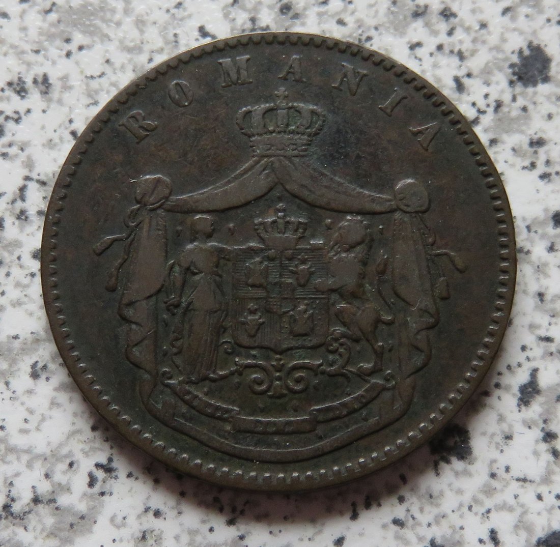  Rumänien 10 Bani 1867 Watt & Co   