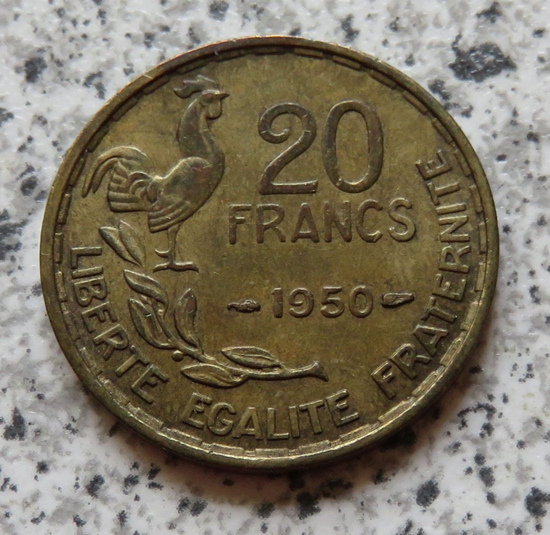  Frankreich 20 Francs 1950   