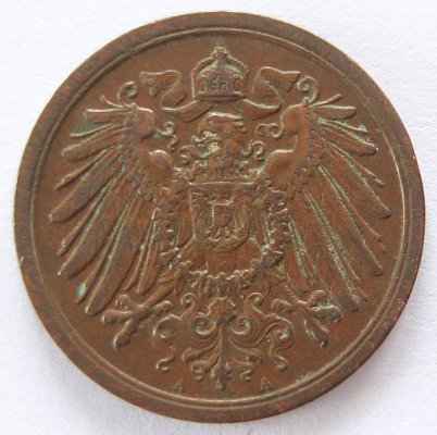  Deutsches Reich 2 Pfennig 1912 A Kupfer ss+   