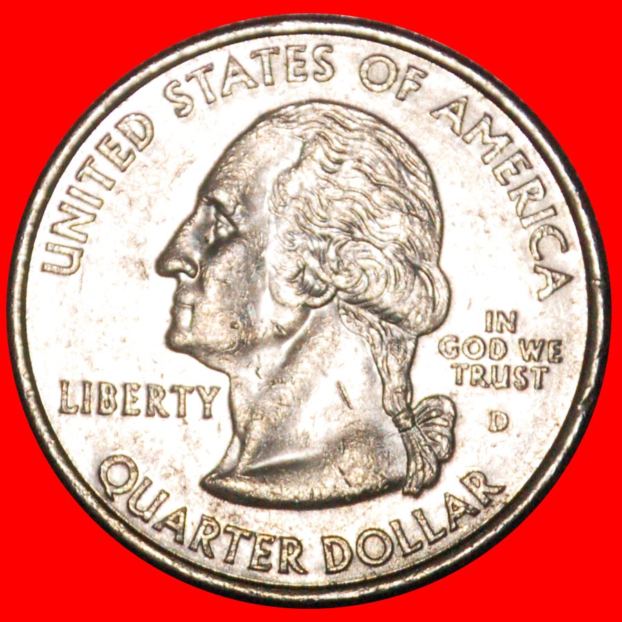  * LINCOLN 1818: VEREINIGTEN STAATEN USA ★ 1/4 DOLLAR 2003D WASHINGTON (1789-1797)!★OHNE VORBEHALT!   