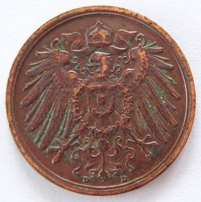  Deutsches Reich 2 Pfennig 1912 D Kupfer ss   