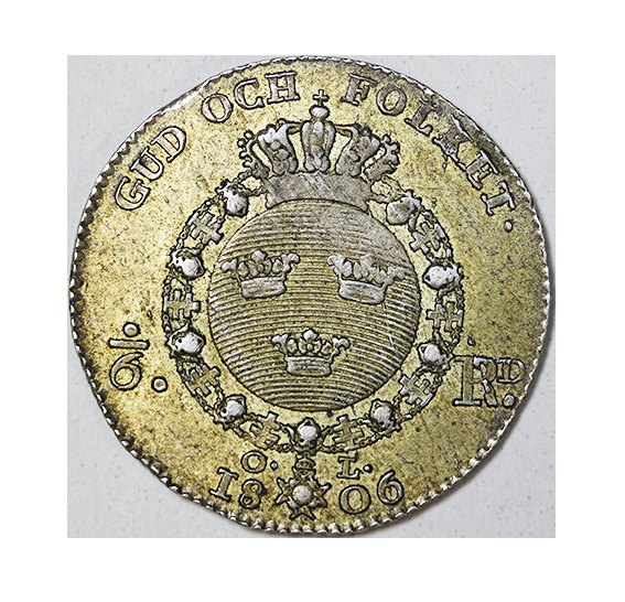  Schweden ,1/6 Riksdaler 1806   