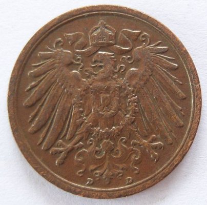  Deutsches Reich 2 Pfennig 1912 D Kupfer ss   