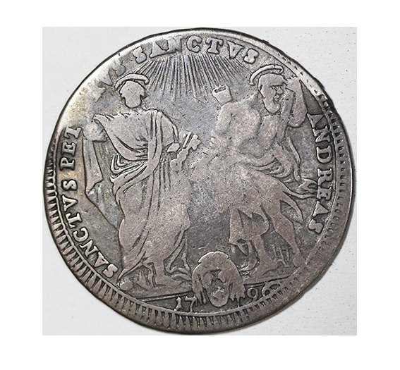  Vatikan,Teston,1796 Roma, Pius VI   