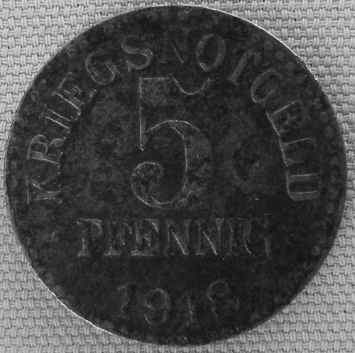  Braunschweig Herzogtum, 5 Pfennig 1918, Eisen, J N2, Funck 56.1 Ab   