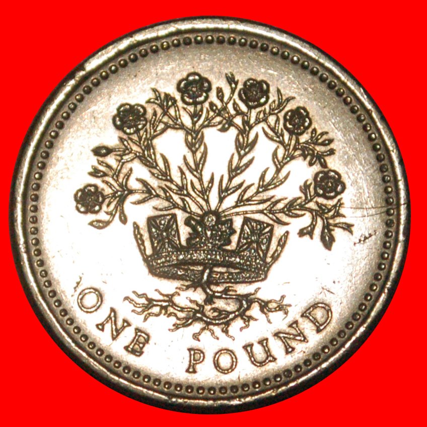 * FLAX (1986-1991): GREAT BRITAIN ★ 1 POUND 1986 UNCOMMON! LOW START ★ NO RESERVE!