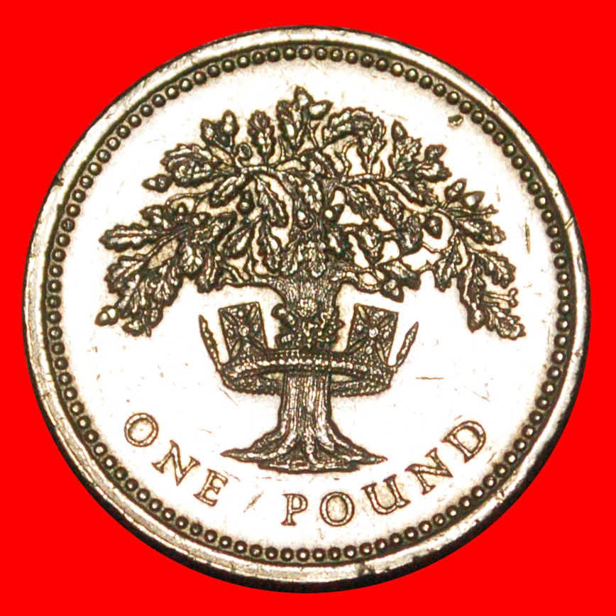 * OAK (1987-1992): GREAT BRITAIN ★ 1 POUND 1987! LOW START ★ NO RESERVE!