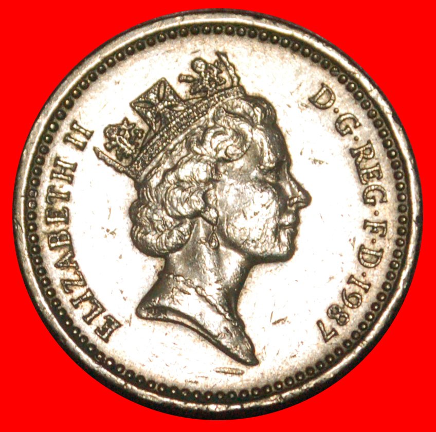  * OAK (1987-1992): GREAT BRITAIN ★ 1 POUND 1987! LOW START ★ NO RESERVE!   