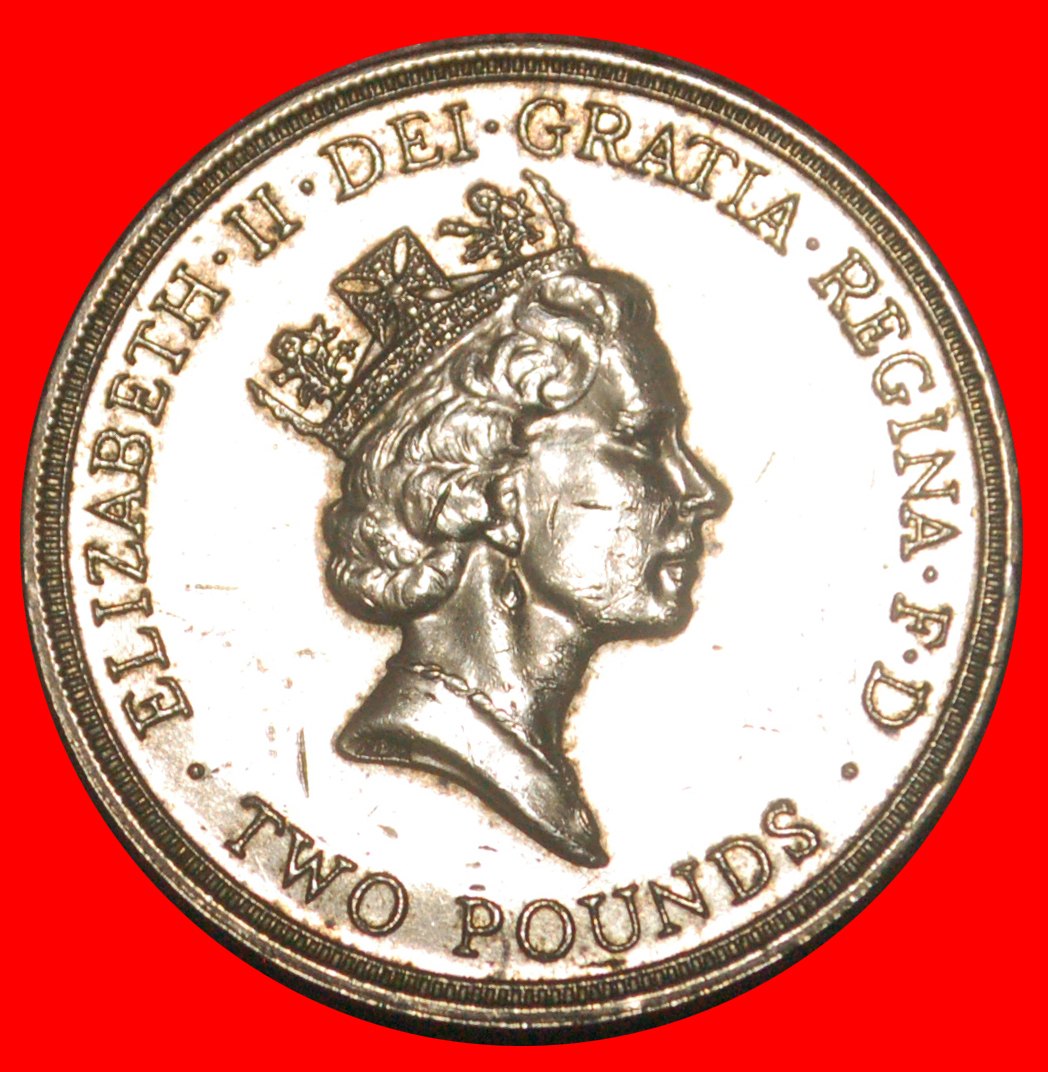  Ⰶ CLAIM: GROSSBRITANNIEN ★ 2 PFUND 1689-1989 UNGEWÖHNLICH! OHNE VORBEHALT!   
