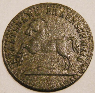  Braunschweig Staatsbank, 10 Pfennig 1920 Zink, J N5, Funck 56.8d   