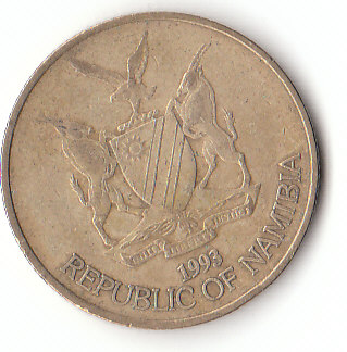  5 Dollars Namibia 1993 (F031)b.   