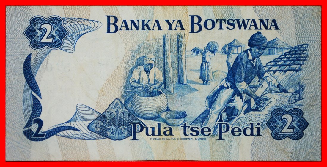  * GREAT BRITAIN: BOTSWANA ★ 2 PULA (1976) CRISP UNCOMMON!  LOW START ★ NO RESERVE!   
