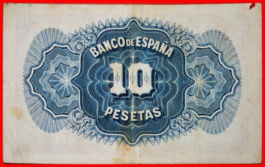  * GREAT BRITAIN: SPAIN ★ 10 PESETAS 1935 CRISP!★LOW START ★ NO RESERVE!   