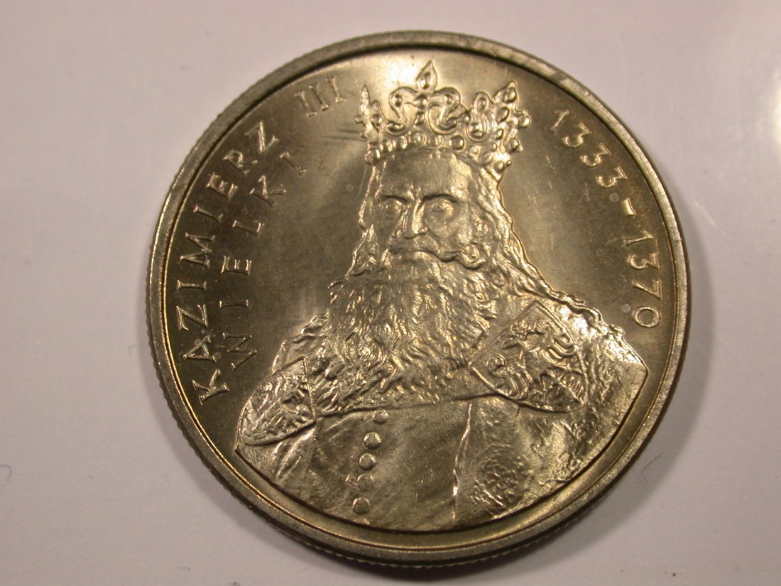 G14 Polen 100 Zloty Kasimir 1987 in f.ST/ST Originalbilder