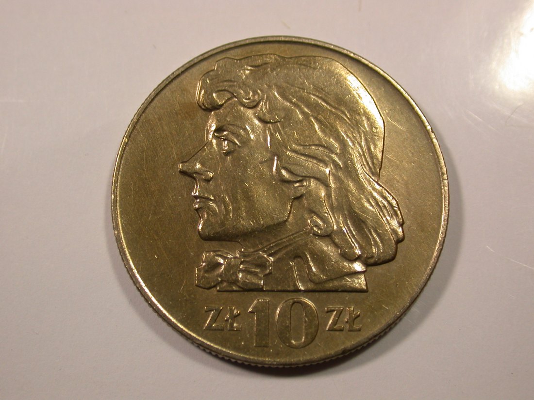 G14 Polen 10 Zloty Kosziusko 1969 in vz/vz+ Originalbilder