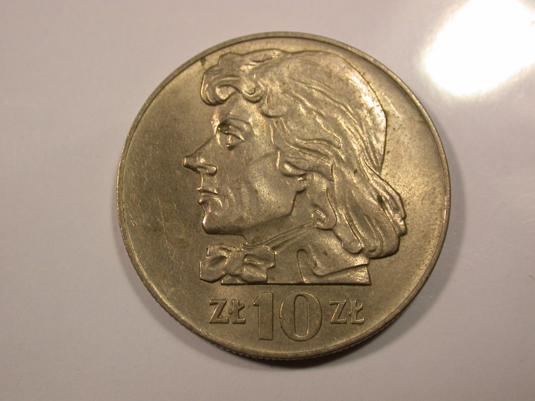  G14  Polen 10 Zloty 1970 in f.vz   Originalbilder   