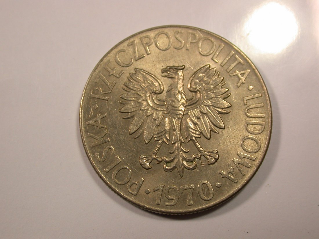  G14  Polen 10 Zloty 1970 in f.vz   Originalbilder   