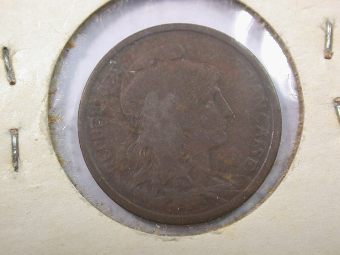  G14 Frankreich  2 Centimes 1912 in sehr schön  Originalbilder   