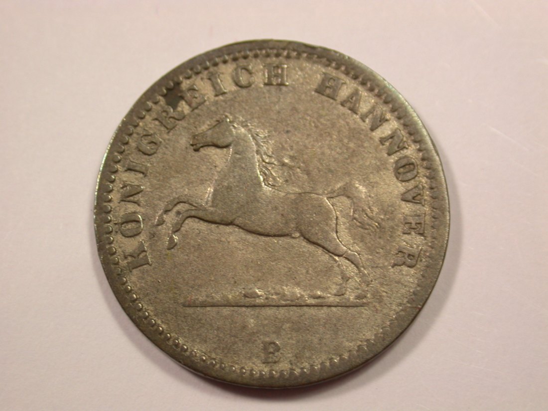  G15 Hannover  1 Groschen 1863 in ss   Originalbilder   