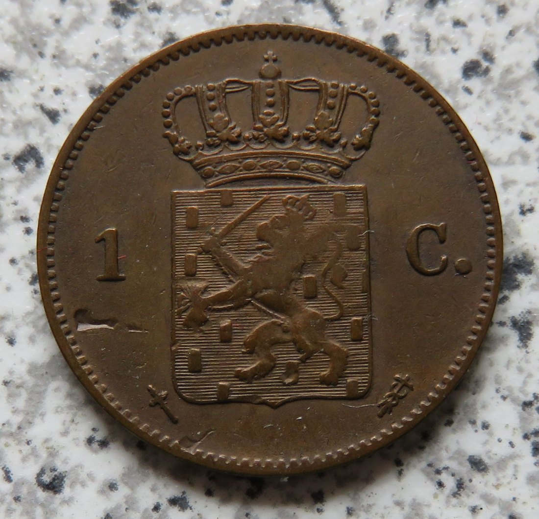 Niederlande 1 Cent 1864   