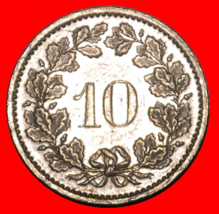  * LIBERTY (1879-2022): SWITZERLAND ★ 10 RAPPEN 1972! DIES 1+B!★LOW START! ★ NO RESERVE!   