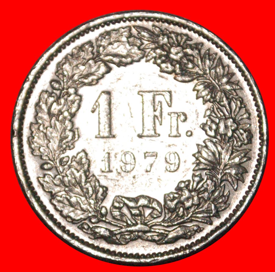  * WITHOUT STAR (1850-2022): SWITZERLAND ★ 1 FRANC 1979!★LOW START! ★ NO RESERVE!   