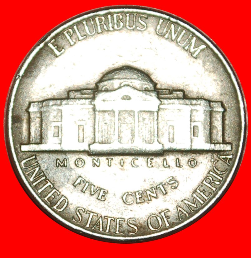  * MONTICELLO (1938-2003): USA ★ 5 CENTS 1947! JEFFERSON (1801-1809) OHNE VORBEHALT!   