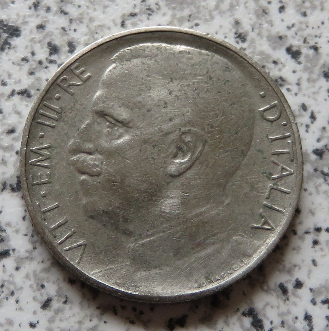  Italien 50 Centesimi 1921, Riffelrand   