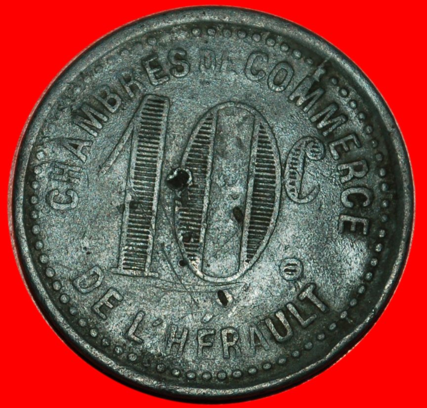  * REBE ★ FRANKREICH HERAULT 10 CENTIMES! ENTDECKUNG MÜNZE! OHNE VORBEHALT   