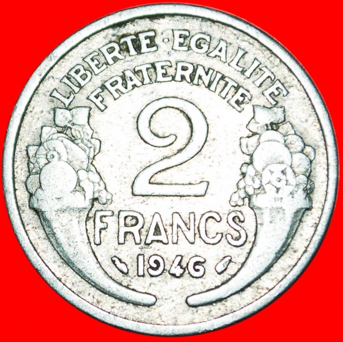  * FÜLLHÖHLE: FRANKREICH ★ 2 FRANC 1946! OHNE VORBEHALT   